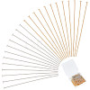 400Pcs 2 Colors 304 Stainless Steel Flat Head Pins STAS-UN0055-19-1