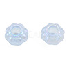 Electroplate Acrylic European Large Hole Beads OACR-N010-059-4