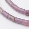 Dyed Column Natural Pink Tourmaline Beads Strands X-G-K089-A-07-1