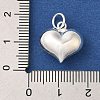 925 Sterling Silver Heart Charms with Jump Rings FIND-U013-05S-01-3