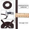 Flat Braided Leather Cord WL-WH0003-09A-2