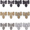 Rhinestones Sew on/Iron on Patches DIY-FG0001-38-1