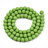 Opaque Glass Beads Strands GLAA-T032-P6mm-MD06-3