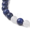 Natural & Synthetic Mixed Gemstone Beads Stretch Bracelets for Men Women BJEW-JB12514-4
