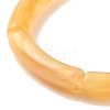 Imitation Gemstone Acrylic Curved Tube Beaded Stretch Bracelet BJEW-JB07962-5