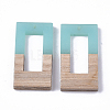 Resin & Walnut Wood Pendants LS-RESI-S358-26A-2