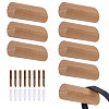 8Sets Column Wood Wall Hooks AJEW-GL0003-35B-1