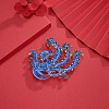 Chinese Style Alloy Enamel Chandelier Components Links X-ENAM-E329-05D-G-7