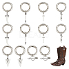 12Pcs 6 Style Dagger/Arrow/Knife Tibetan Style Alloy Shoe Charms HJEW-AB00634-1