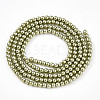 Baking Paint Pearlized Glass Pearl Bead Strands HY-N002-2mm-A07-3