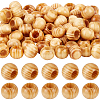 100Pcs Wood European Beads WOOD-PA0001-77-1