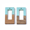 Resin & Walnut Wood Pendants RESI-S358-26B-2