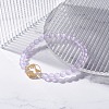 Natural Malaysia Jade(Dyed) Round Beads Stretch Bracelet BJEW-JB07223-4