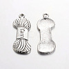 Tibetan Style Alloy Pendants TIBEP-3229-AS-RS-1