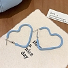 Alloy Epoxy Hoop Earrings FS-WG979F0-10-1