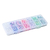 420Pcs 12 Style Rainbow ABS Plastic Imitation Pearl Beads OACR-FS0001-27-2