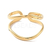 304 Stainless Steel Open Cuff Rings for Women RJEW-M020-07G-07-2