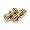 Tibetan Style Alloy Magnetic Clasps with Loops PALLOY-L215-01AB-2