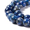 Natural Lapis Lazuli Round Bead Strands X-G-E262-01-6mm-3