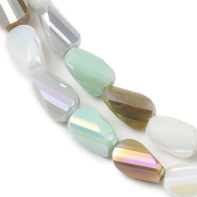 Electroplate Glass Beads Strands EGLA-P065-01A-09-1