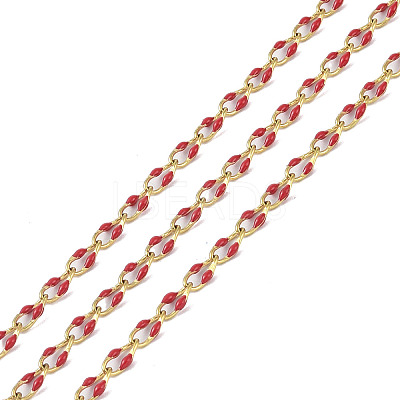 Ion Plating(IP) 304 Stainless Steel Dapped Chains AJEW-Q150-09G-06-1