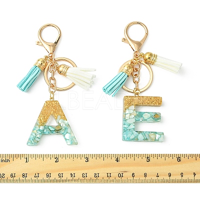 Transparent Epoxy Resin Pendant Keychains KEYC-FS00022-10-1