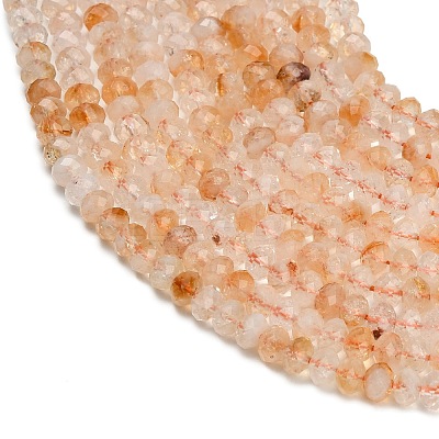 Heated Natural Citrine Beads Strands GG-CBA41EF-B01-6x4mm-1