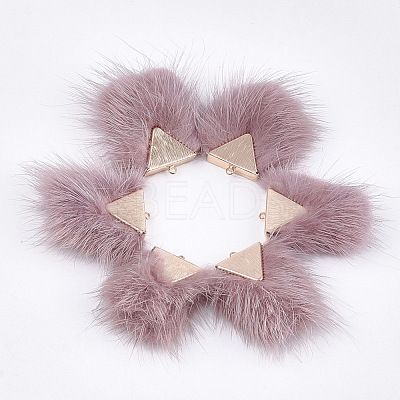 Faux Mink Fur Tassel Pendant Decorations FIND-S302-05H-1