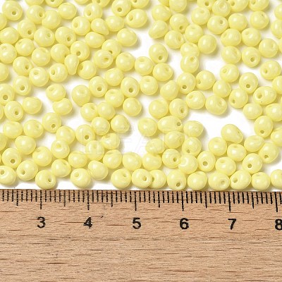 6/0 Opaque Baking Paint Glass Seed Beads SEED-M012-02A-19-1