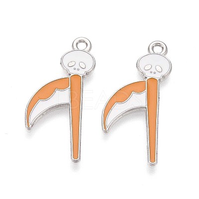 Halloween Theme Alloy Enamel Pendants ENAM-T022-54P-09-1