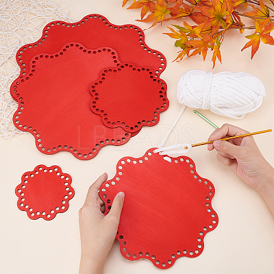 Cotton Wood Basket Bottom DIY-WH0319-35-1