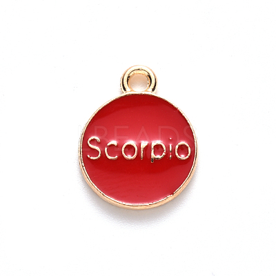 Alloy Enamel Pendants ENAM-S124-01A-07L-1