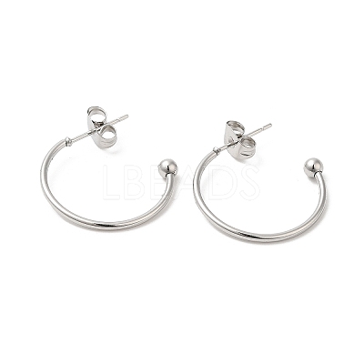 Non-Tarnish 304 Stainless Steel Stud Earring EJEW-H134-02C-P-1