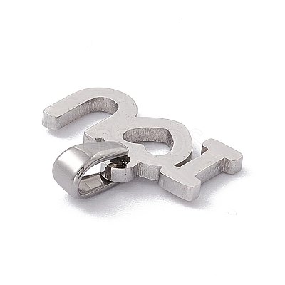 Non-Tarnish Valentine's Day 304 Stainless Steel Charms STAS-G284-11P-1