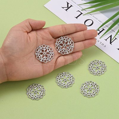 Tibetan Style Filigree Joiners Links TIBE-A11623-AS-FF-1