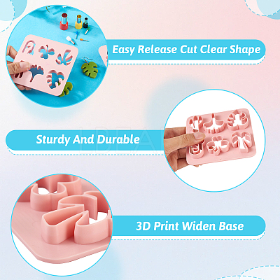 2Pcs ABS Plastic Clay Molds DIY-TA0004-57-1