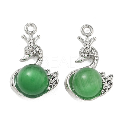 Alloy Rhinestone Pendants FIND-D044-22P-1