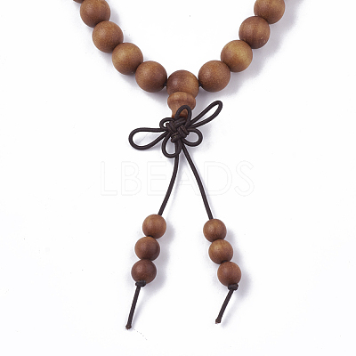 4-Loop Wrap Style Buddhist Jewelry BJEW-S140-13B-1