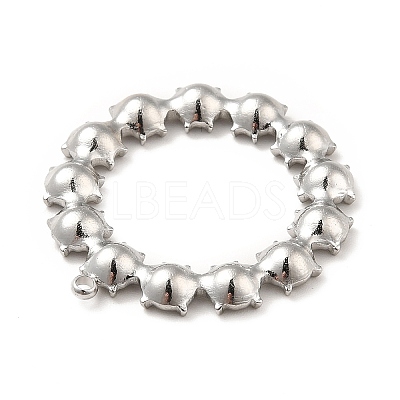 304 Stainless Steel Pendant Rhinestone Settings LS-STAS-P312-07P-1