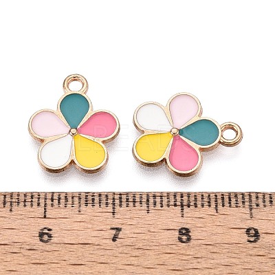 Alloy & Enamel Pendants ENAM-T021-45G-1