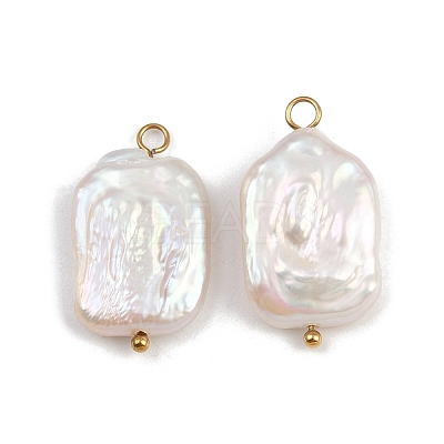 Natural Freshwater Pearl Keshi Pearl Pendants STAS-D378-07B-G-1
