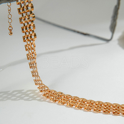 Alloy Mesh Chain Choker Necklaces for Women FS-WGFCB03-03-1