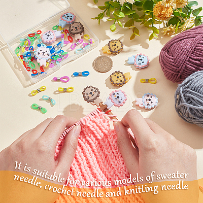Lion Silicone Knitting Needle Stoppers SIL-NB0001-26-1