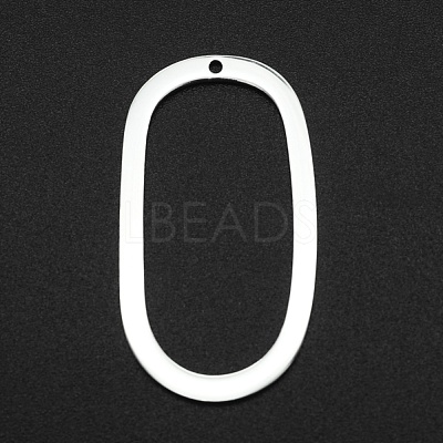 Tarnish Resistant 201 Stainless Steel Open Back Bezel Pendants STAS-R111-LA079-1