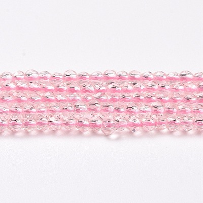 Transparent Glass Beads Strands GLAA-H021-03-08-1