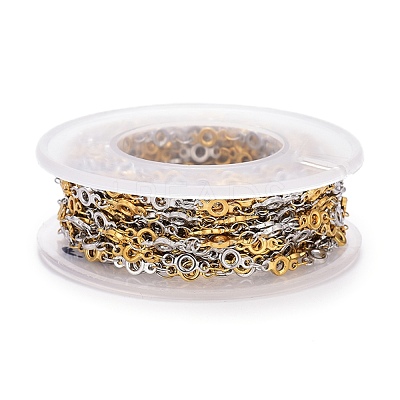 304 Stainless Steel Round Ring Link Chains CHS-M003-07-1