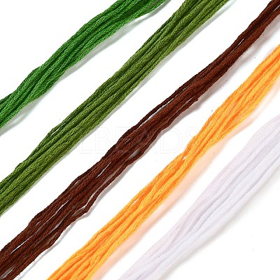 DIY Flower Pattern Organza Embroidery Hanging Ornament Kits DIY-WH0304-511-1