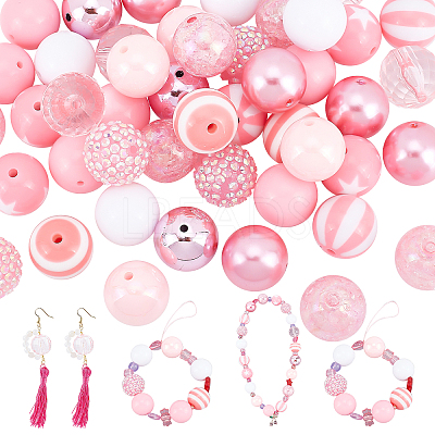 1 Set Opaque Acrylic Beads Set MACR-PH0001-51C-1
