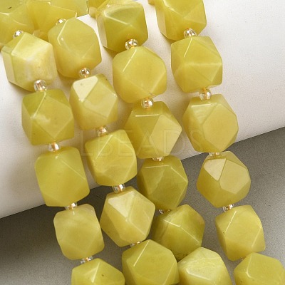 Natural Lemon Jade Beads Strands GG-CBAD988-A11-01-1