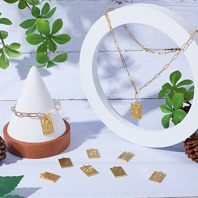 36Pcs 6 Style Rack Plating Alloy Pendants FIND-SC0005-74-1